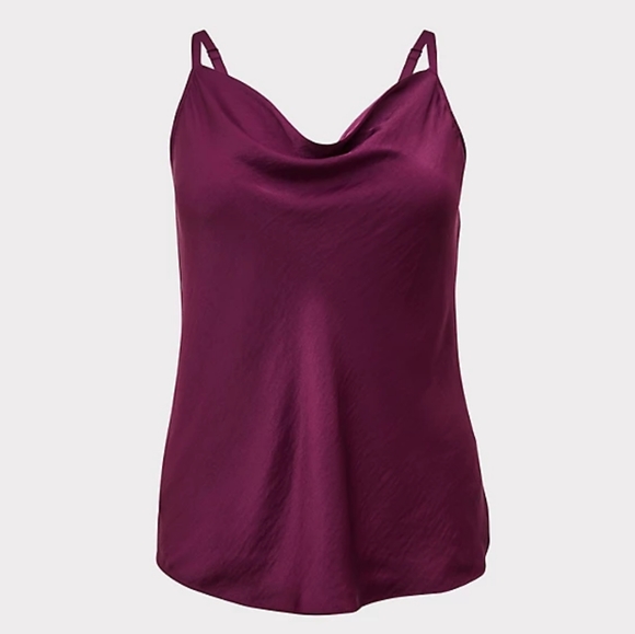 torrid Tops - Firm🌺NWT Torrid plum cowl neck cami 3X